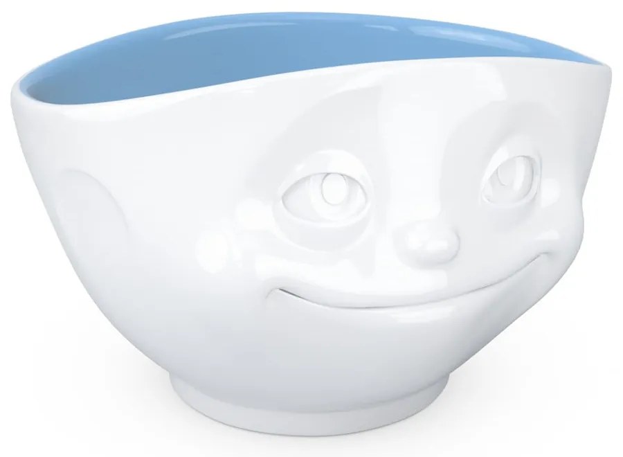 Biało-niebieska porcelanowa zakochana miska 58products