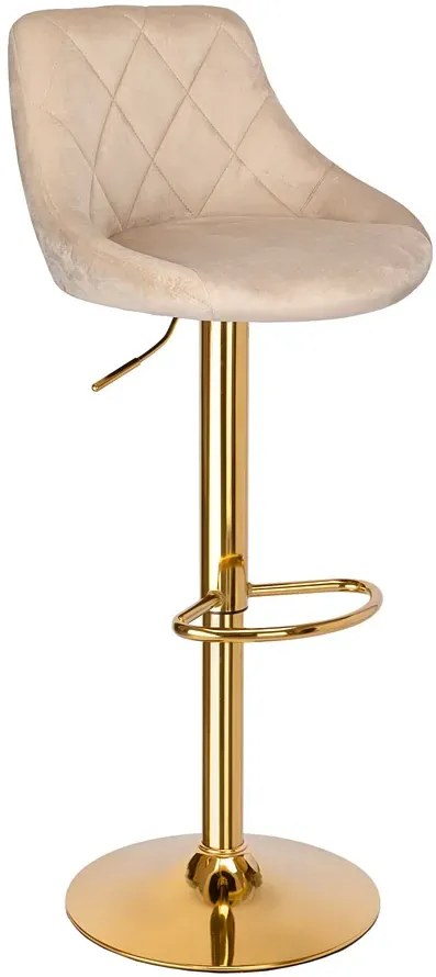 Beżowy hoker z oparciem T5-K18