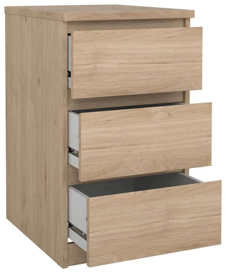 Komoda w dekorze dębu w naturalnym kolorze 40x70x50 cm Naia – Tvilum