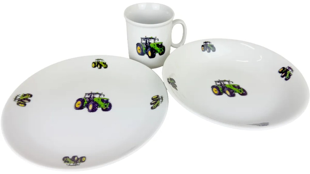 Thun 3-częściowy zestaw obiadowy dla dzieci Nowytraktor