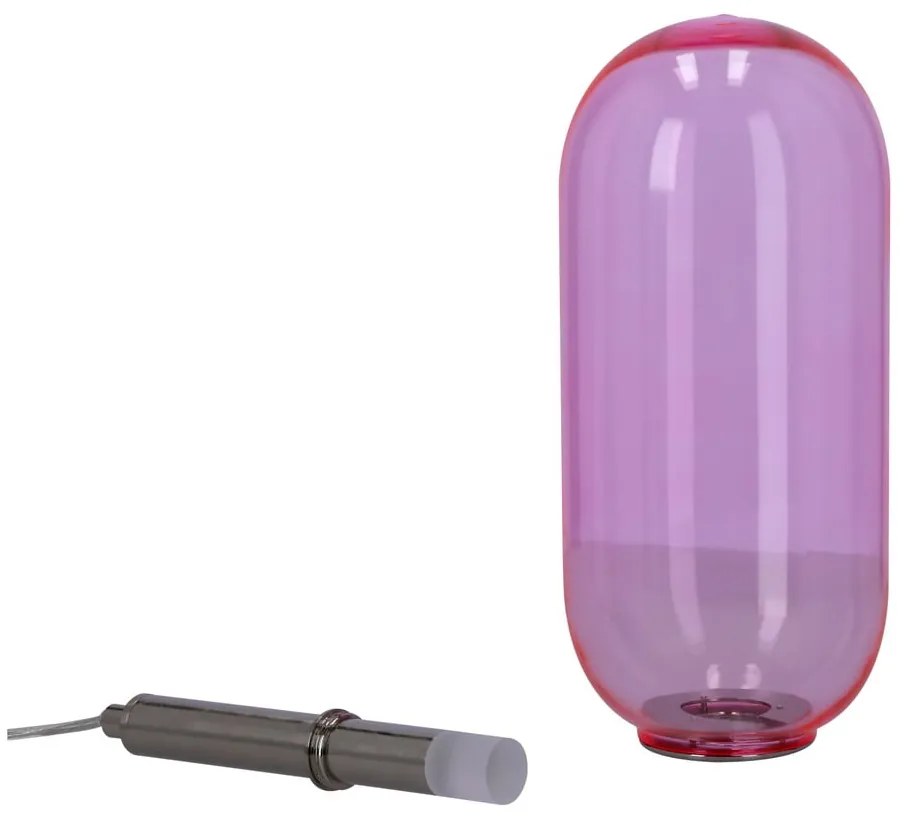 Fioletowa lampa wisząca LED ze szklanym kloszem ø 13 cm Fiuggi – Candellux Lighting