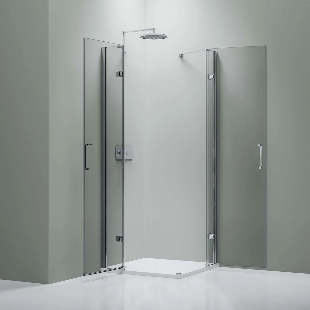 Kabina prysznicowa narożna NT407 drzwi podwójne uchylne