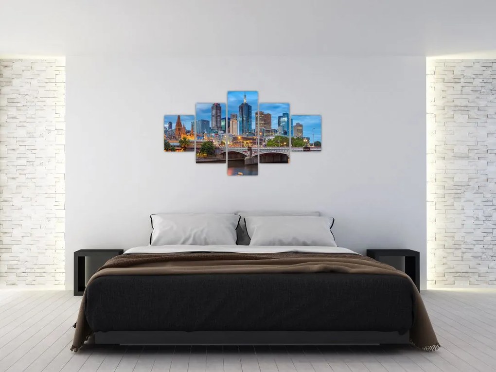 Obraz miasta Melbourne (125x70 cm)