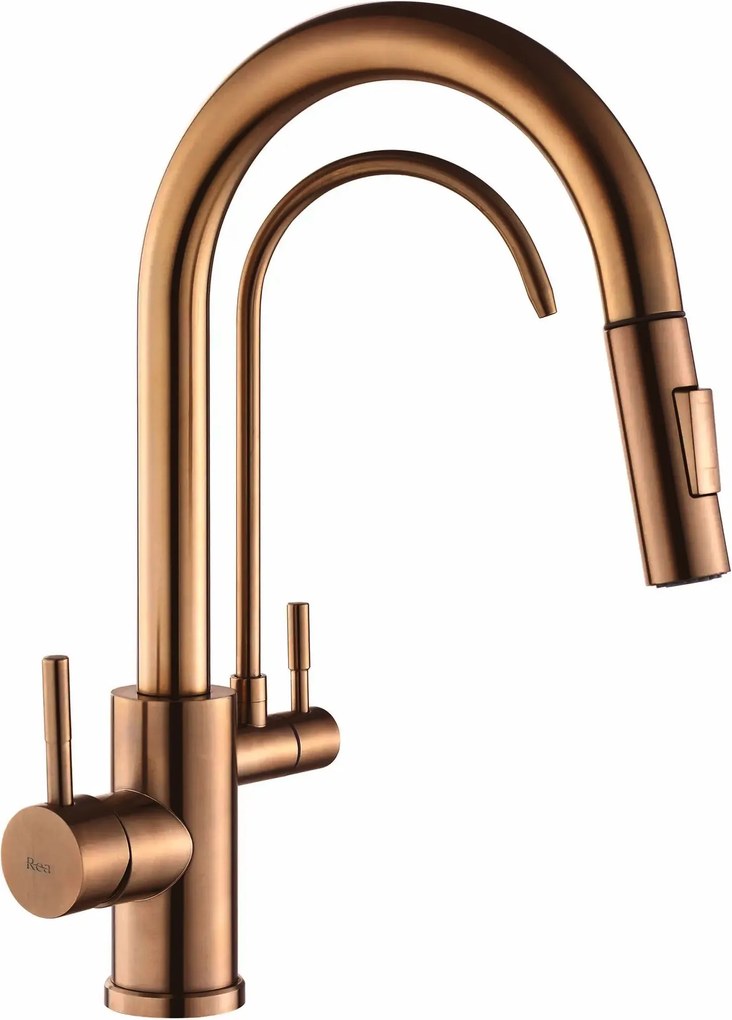 Bateria kuchenna Rea Eco Fresh Miedź Szczotkowana