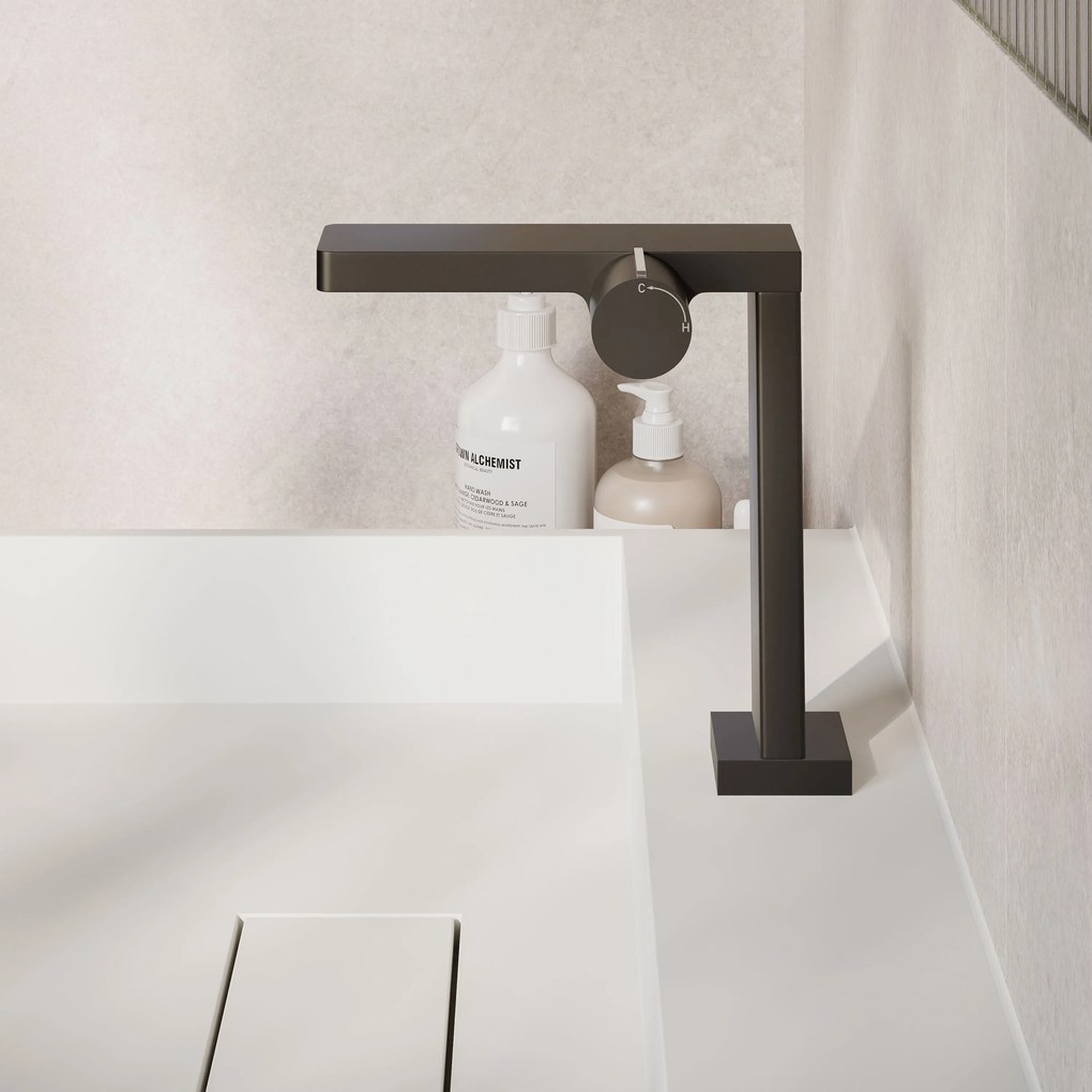 Designerska bateria umywalkowa bateria łazienkowa NT3220BWysoka wylewka - z mieszaczem