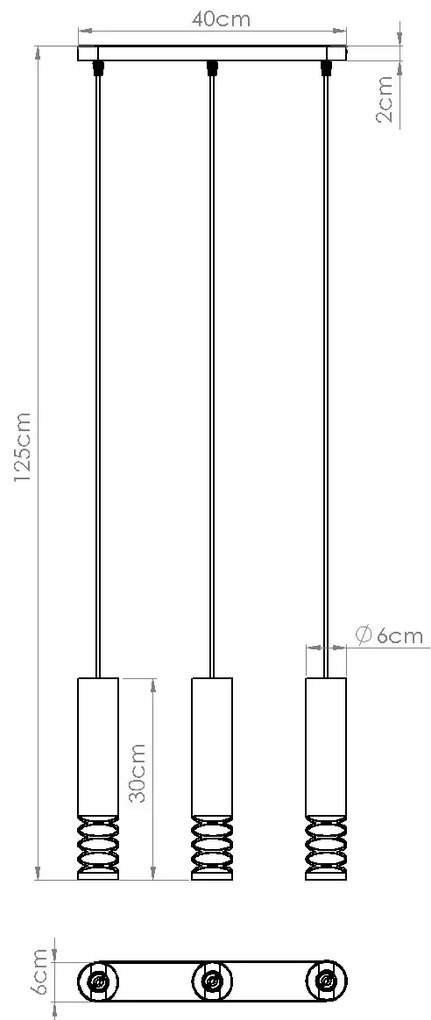 Lampa wisząca LAMI 3L biała SOLLUX LIGHTING