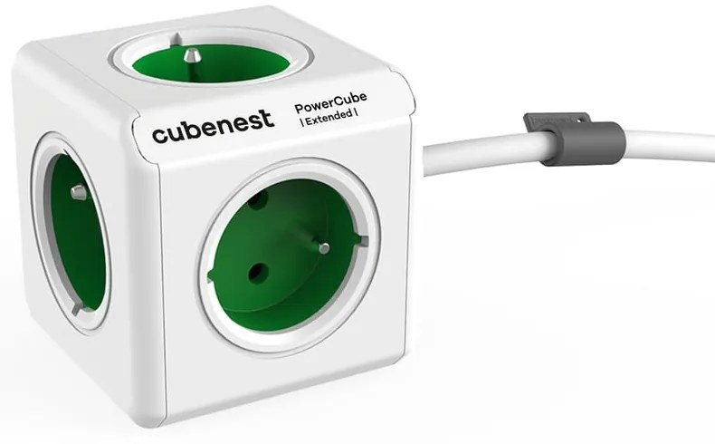 Rozgałęźnik do gniazdka 13 cm PowerCube Extended – Cubenest