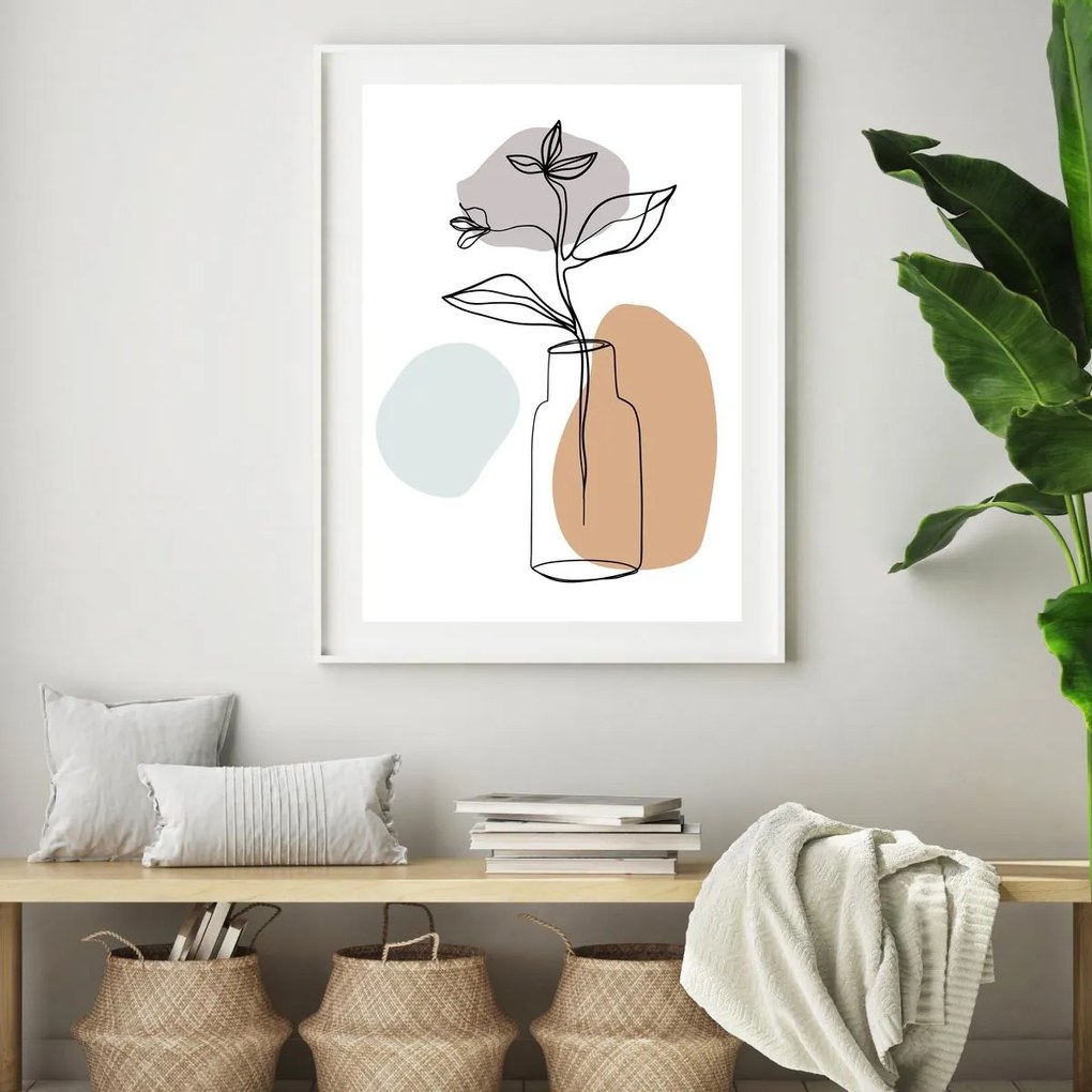 Plakat - Roślina w wazonie (A4)