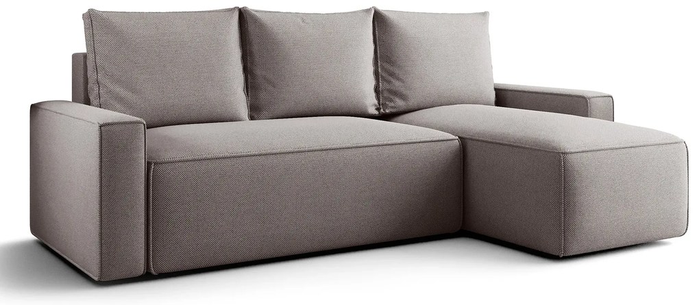 Szary nowoczesny narożnik w kształcie L T0-M97