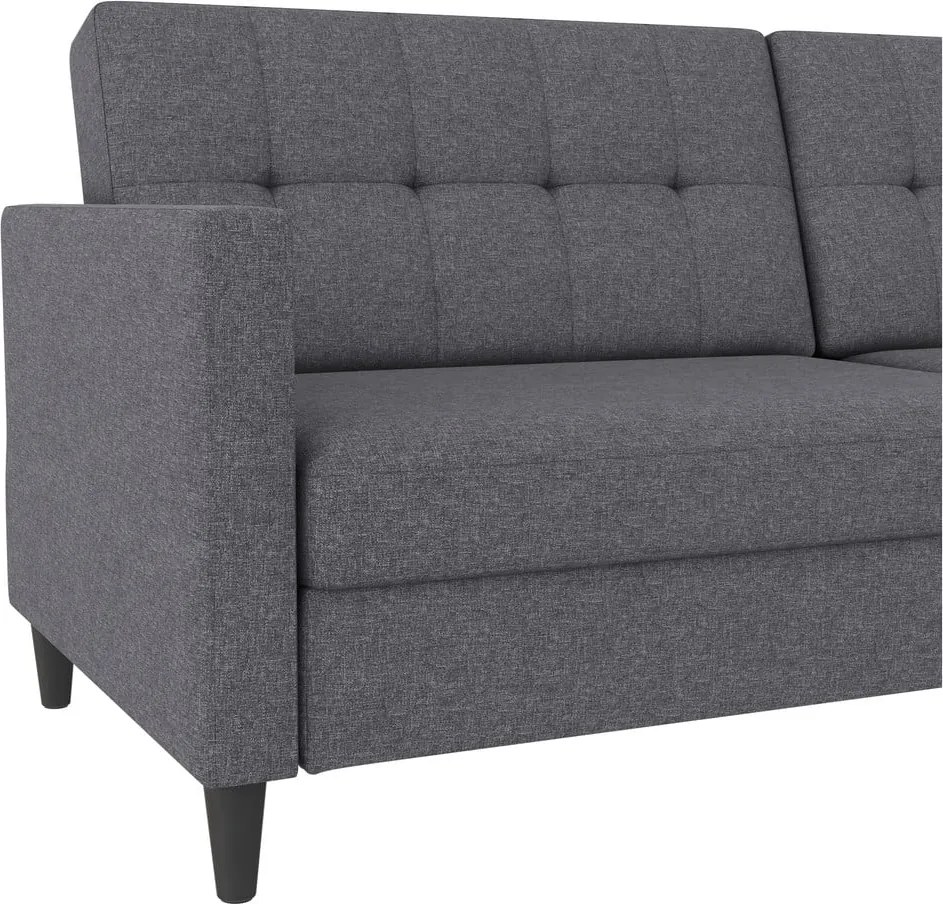 Szara rozkładana sofa 203 cm Hartford – Støraa