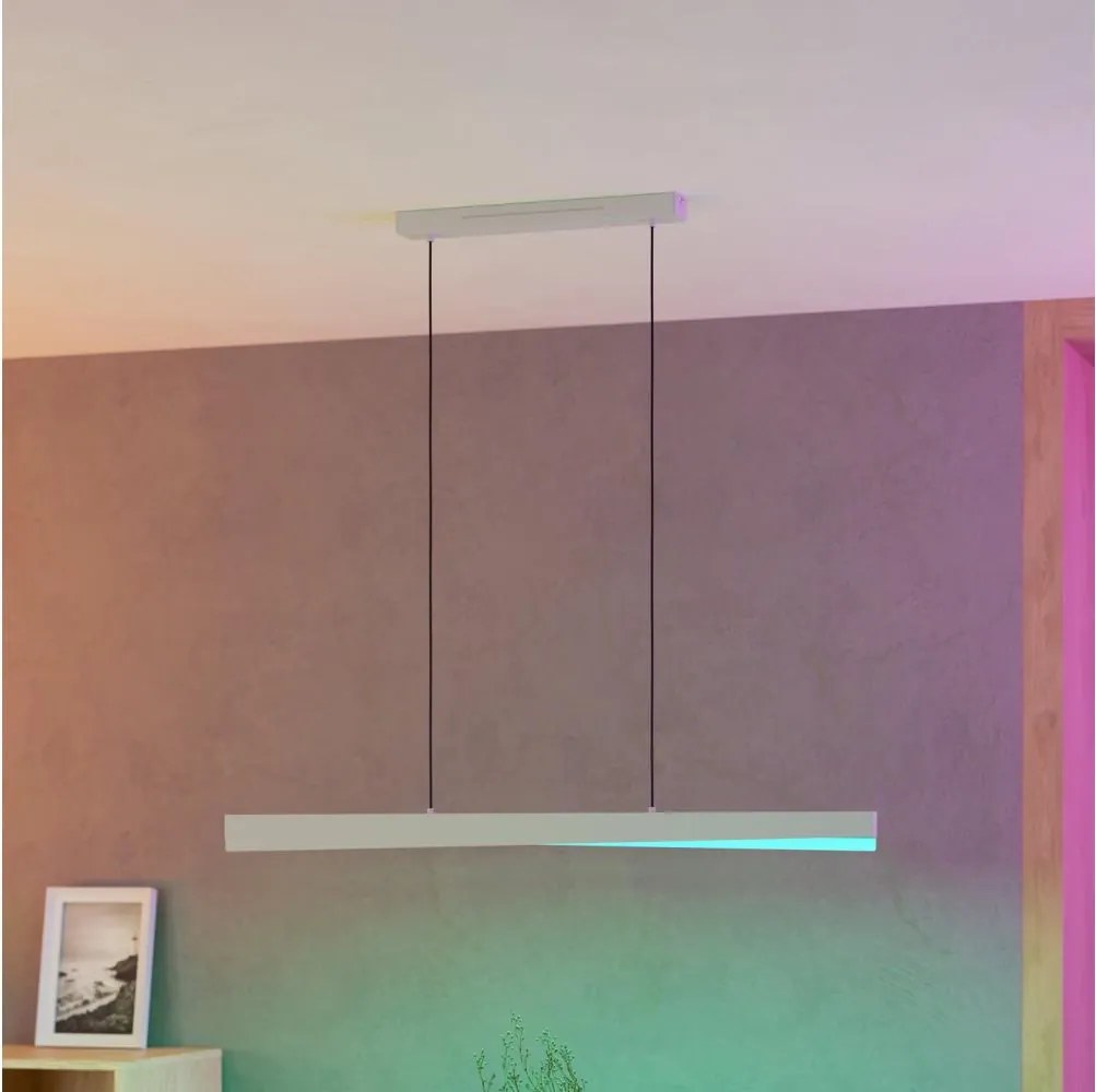 Eglo 901833 - LED RGBW ściemnialna lampa wisząca na przewodzie BOLOGNANO-Z LED/19W/230V szara