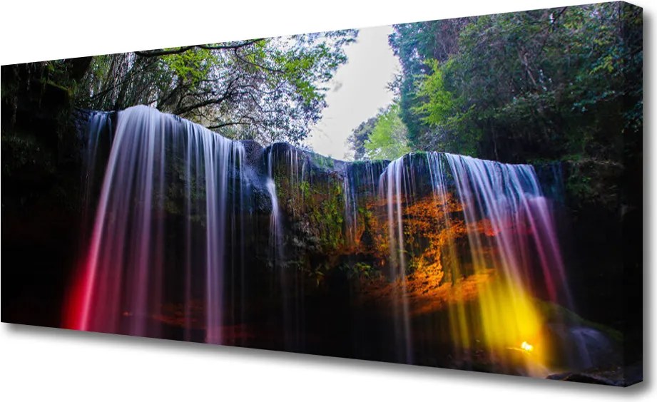 Obraz na płótnie Dziki Wodospad Górski