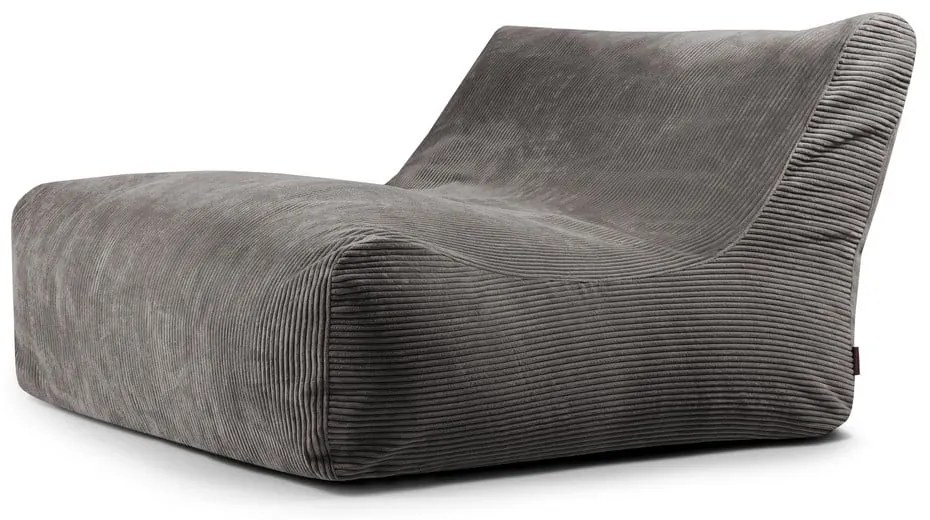 Ciemnoszary sztruksowy worek do siedzenia Sofa Lounge – SLOWDOWN