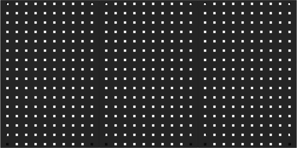 Tablica narzędziowa metalowa czarna, 1200x600x10 mm: PAULA All Black