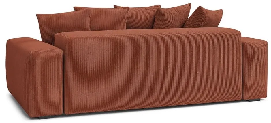 Ceglasta sztruksowa sofa 280 cm Voltaire – Bobochic Paris