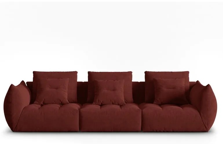 Czerwona sofa 332 cm Bloom – Micadoni Home