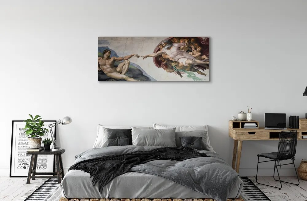 Obraz drukowany na płótnie Stworzenie Adama - Michał Anioł