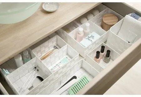 Compactor Organizer do przechowywania do szuflady M TEX, 18 x 12 x 7 cm, biały, M