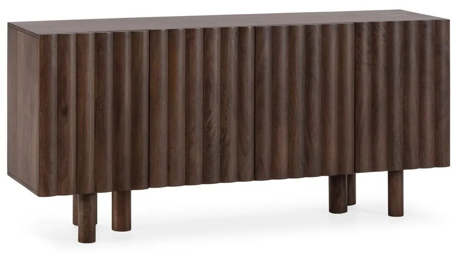 Brązowa komoda z litego drewna mango 160x80x40 cm Tamira – MOME