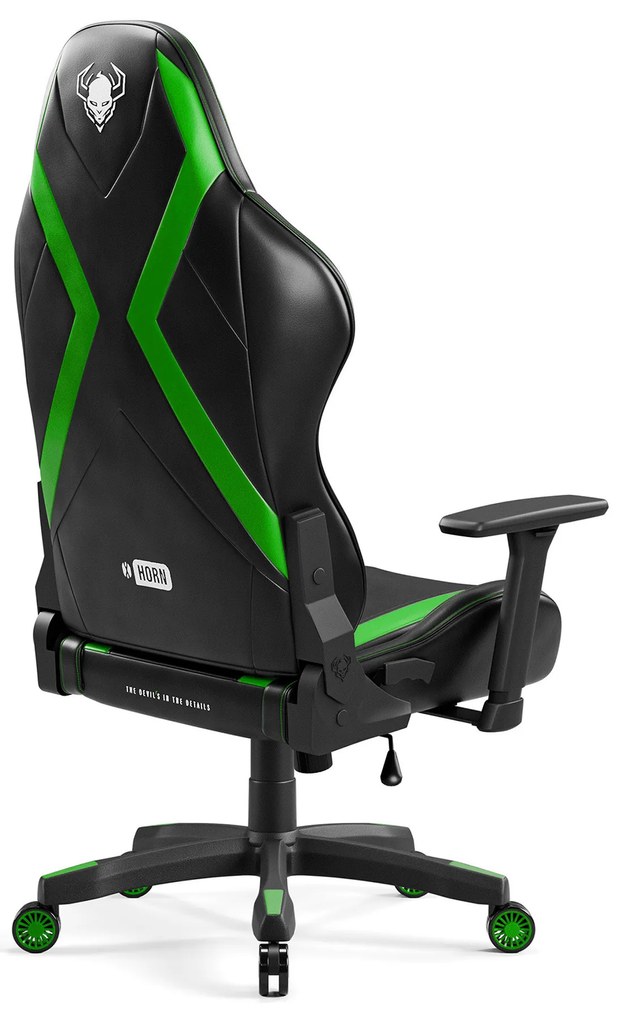 Fotel gamingowy Diablo X-Horn 2.0 Normal Size, czarno-zielony