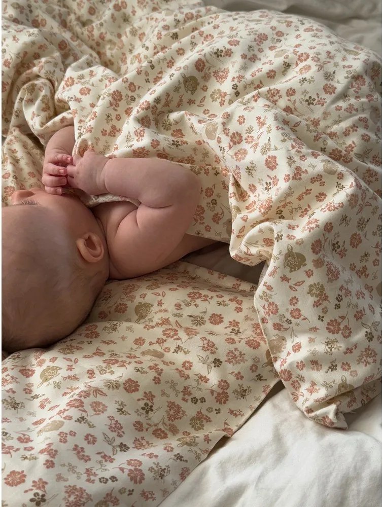 Beżowa pościel dziecięca do łóżeczka z bawełny organicznej 70x100 cm Augusta – Cam Cam Copenhagen