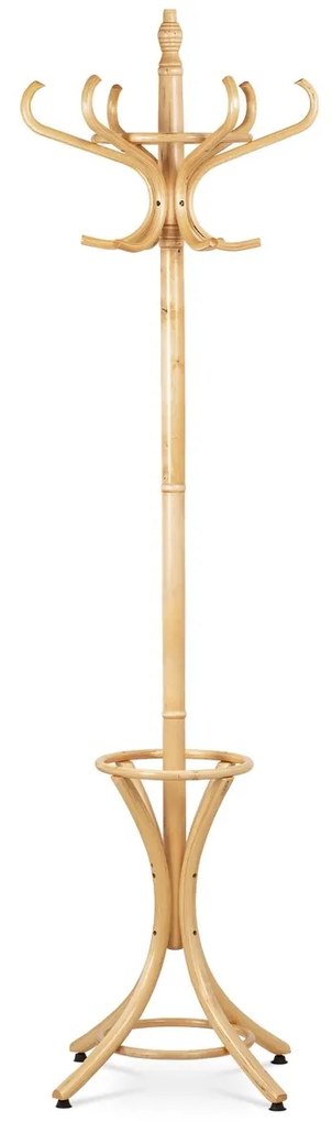 Drewniany masywny wieszak naturalny, 185 cm