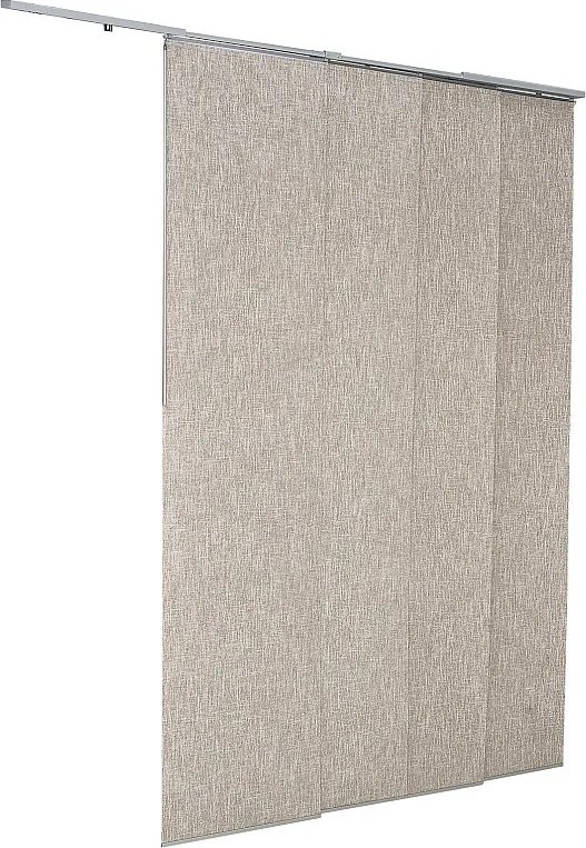 Zasłona Panelowa SucceBuy Pionowa na Szynie 116-218 cm Szerokości, Panele Japońskie Regulowane do 243 cm Wysokości, Idealna do Drzwi Przesuwnych