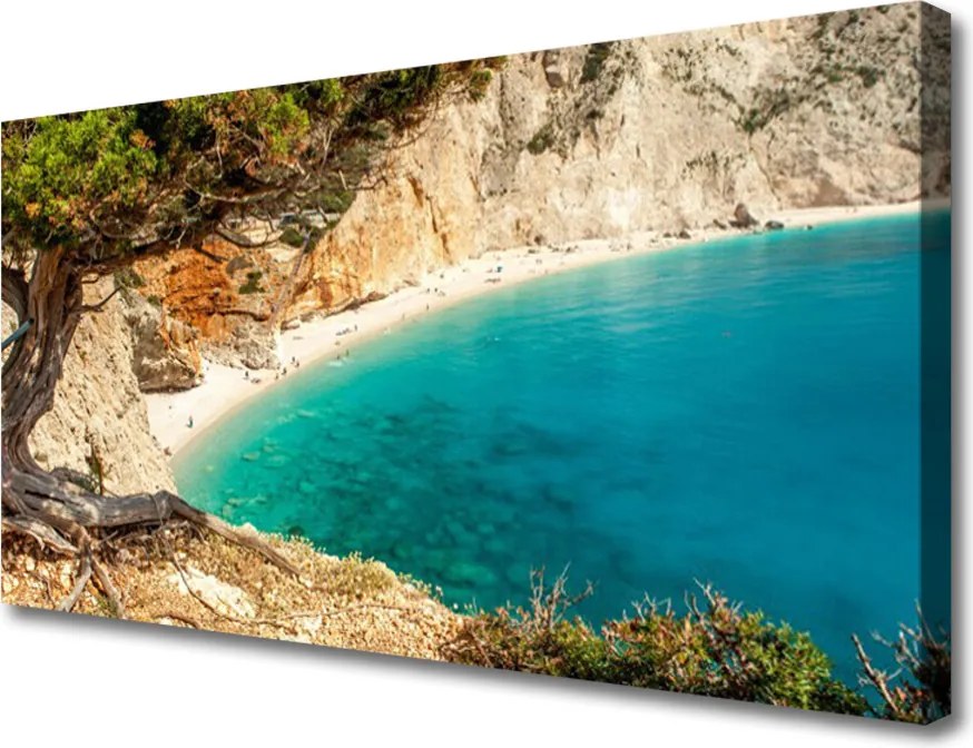 Obraz canvas Skalista Zatoka o Poranku