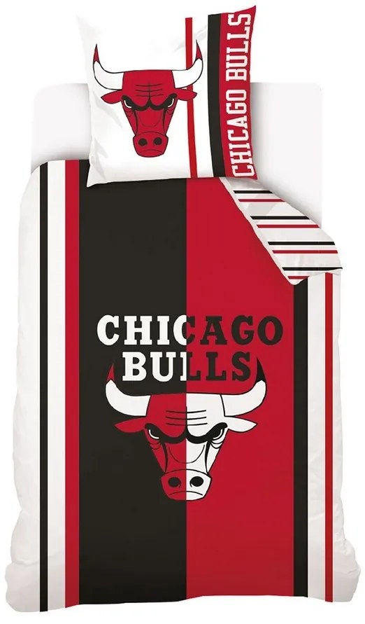 Pościel koszykarska NBA Chicago Bulls, 140 x 200 cm, 70 x 90 cm