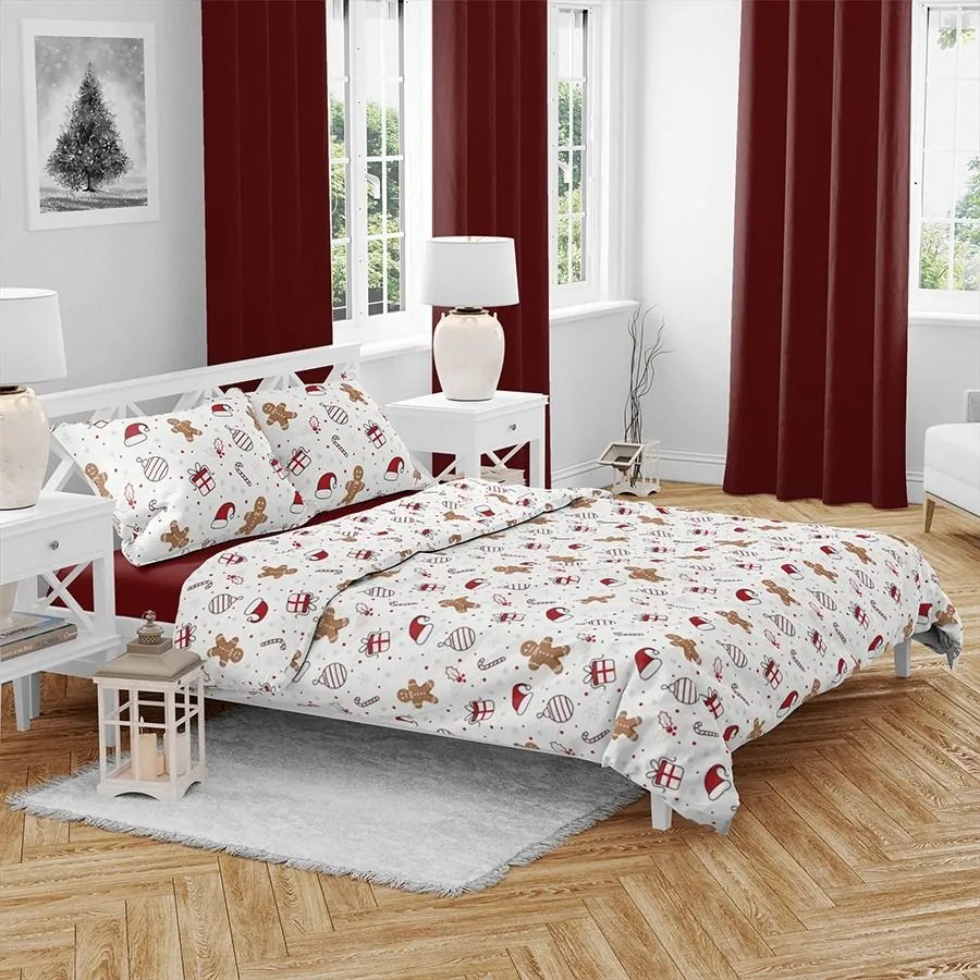 PrzytulneMieszkanie.pl PrzytulneMieszkanie.pl Bawełniana pościel GINGER JOY biała Rozmiar pościeli: 70 x 90 cm | 140 x 200 cm