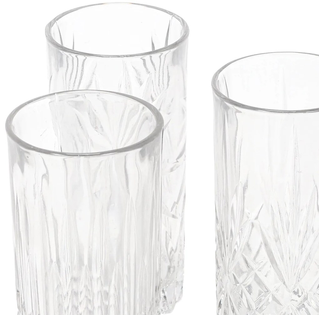 Zestaw 3 szklanek we wzory, 380 ml