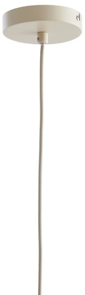Beżowa lampa wisząca z tekstylnym kloszem ø 28 cm Itela – Light & Living
