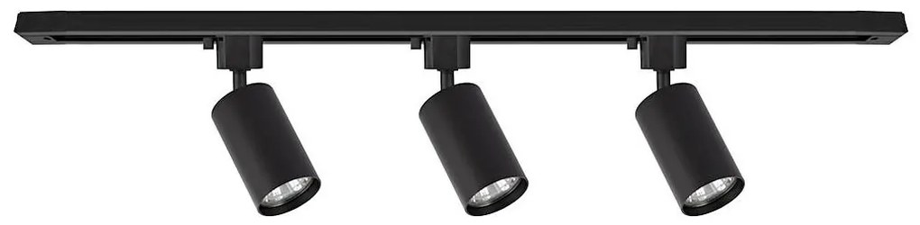 Oprawa punktowa w systemie szynowym TIGER 3xGU10/10W/230V czarna