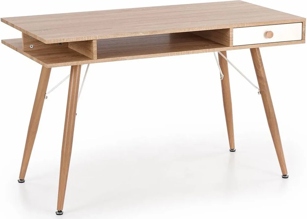 Biurko nowoczesne dąb sonoma H3-M87