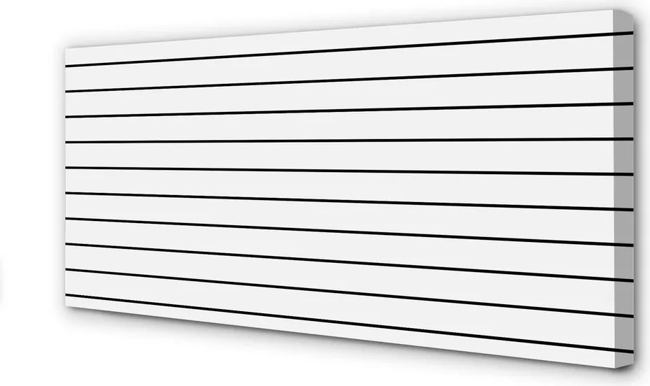 Obraz drukowany na płótnie Minimalistyczne Czarne Kreski