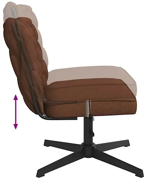 Fotel do biurka glamour brązowy P0-T57