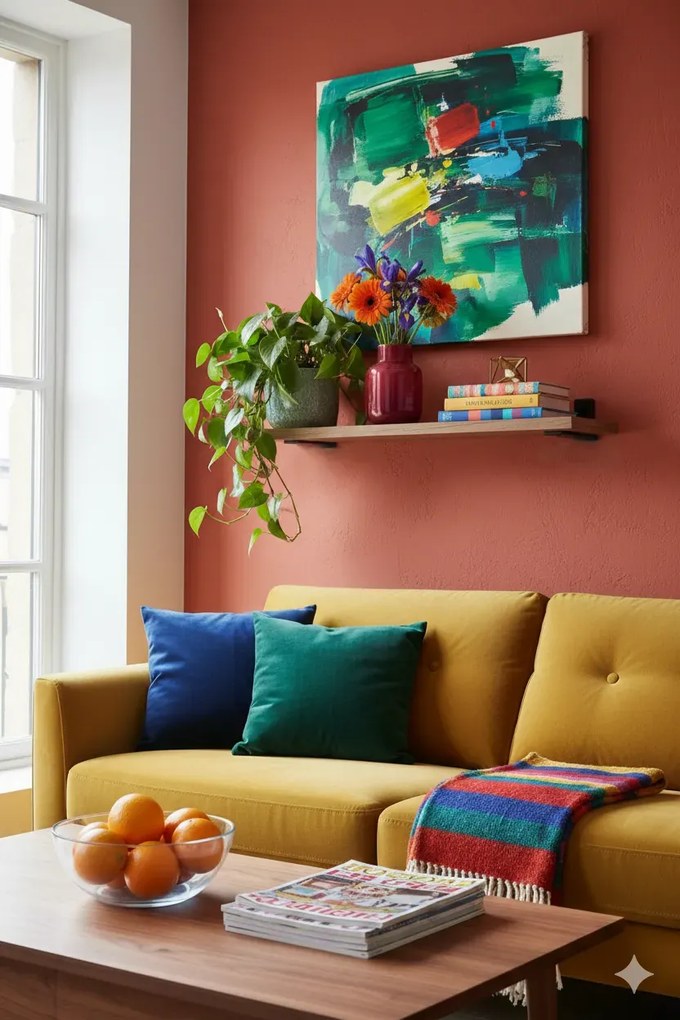 Zestaw dwóch półek ściennych loft dąb craft złoty 50 cm P2-P83