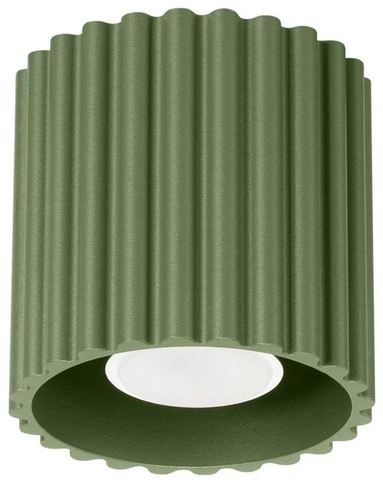 Sollux  SL.1794 - Oprawa punktowa AURA 1xGU10/10W/230V 10 cm zielona