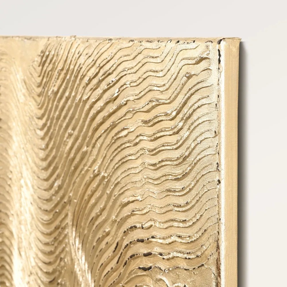 Ręcznie malowany obraz 88x118 cm Metallic Champagne – Malerifabrikken