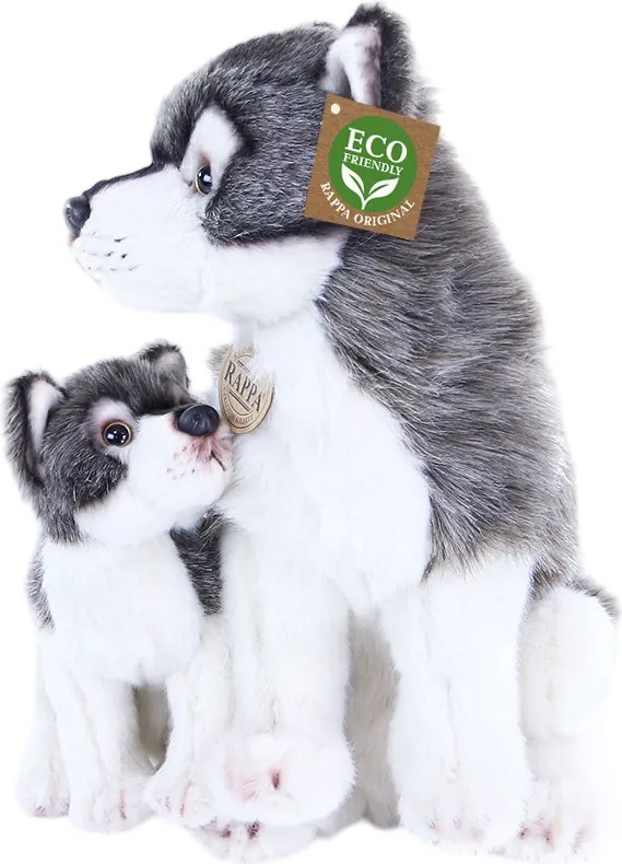 Rappa Pluszowy wilk z młodym, 27 cm