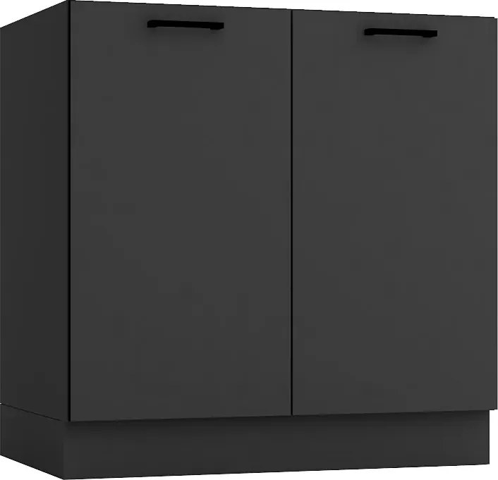Szafka Kuchenna Stojąca 80 Cm Grafit C9-P10