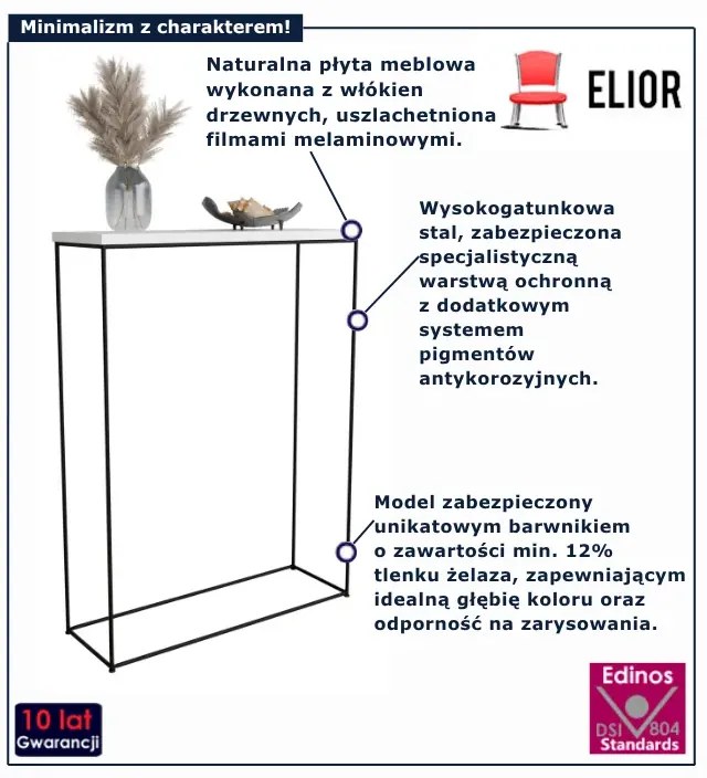 Biała konsola pod lustro  W8-C90