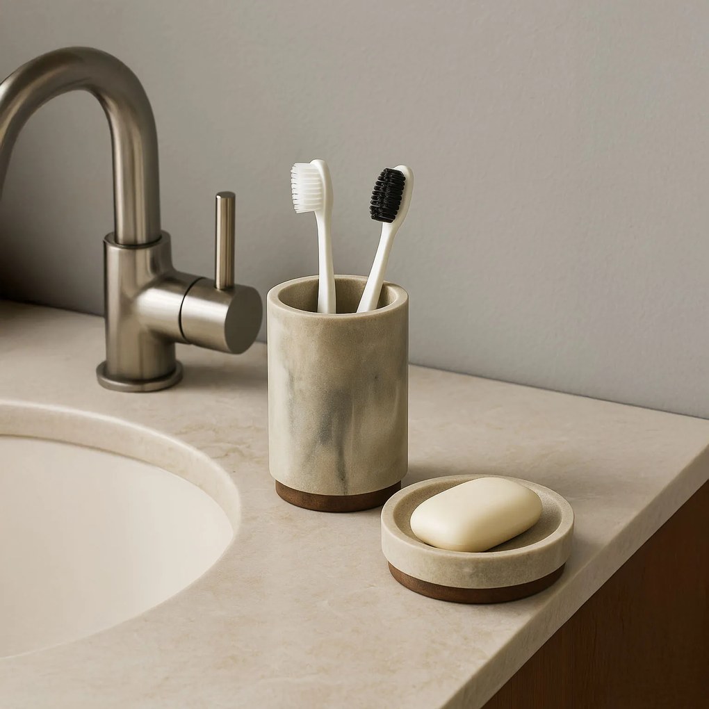 Kubek na szczoteczki do zębów COME, Ø 7 cm