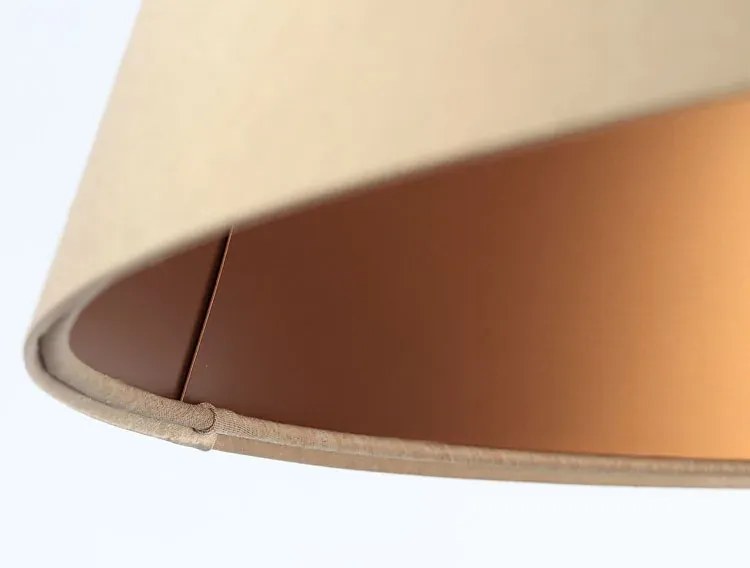 Kremowa lampa wisząca z dużym abażurem - 3X S406 L3-K49