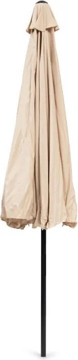Regulowany, składany parasol ogrodowy SL-UM003B łamany, beżowy, 3 m