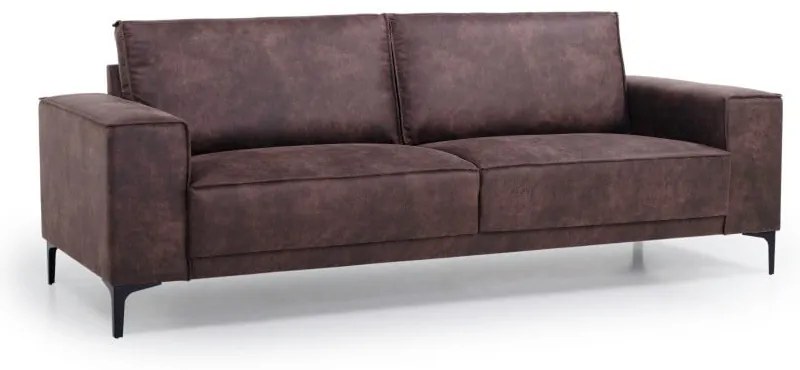 Brązowa sofa z imitacji skóry 224 cm Copenhagen – Scandic