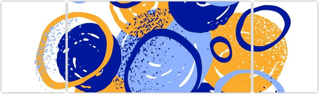 Obraz - Jasny motyw z kółkami (170x50 cm)