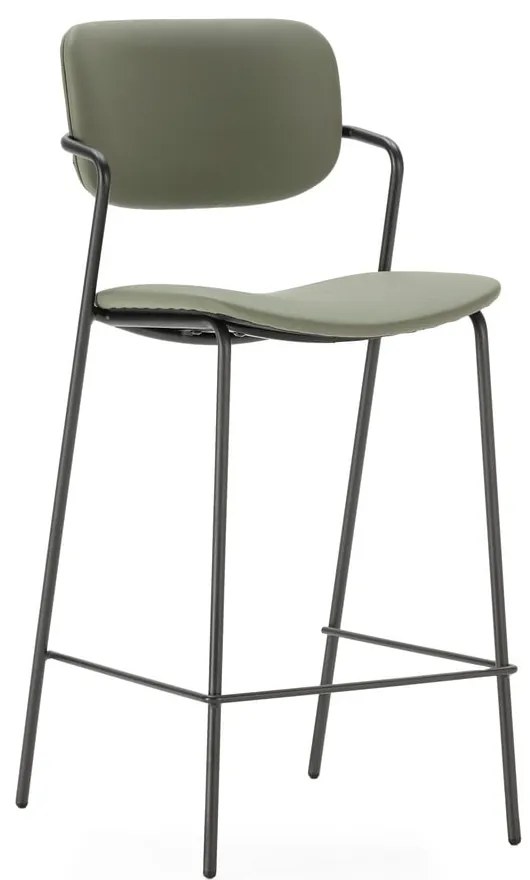 Hokery w kolorze khaki zestaw 2 szt. (wysokość siedziska 68 cm) Maika – Marckeric