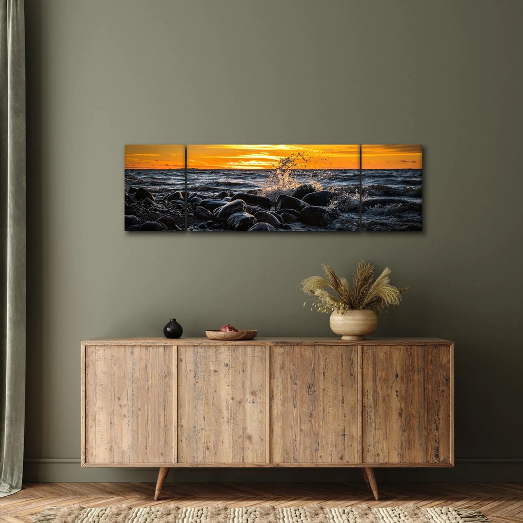 Obraz fal morskich (170x50 cm)