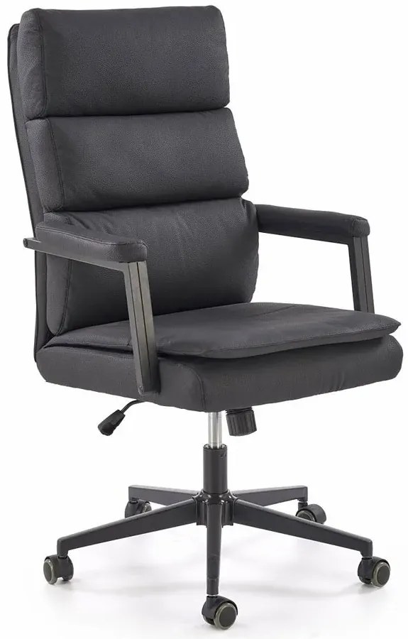 Nowoczesny czasrny fotel obrotowy W4-E16
